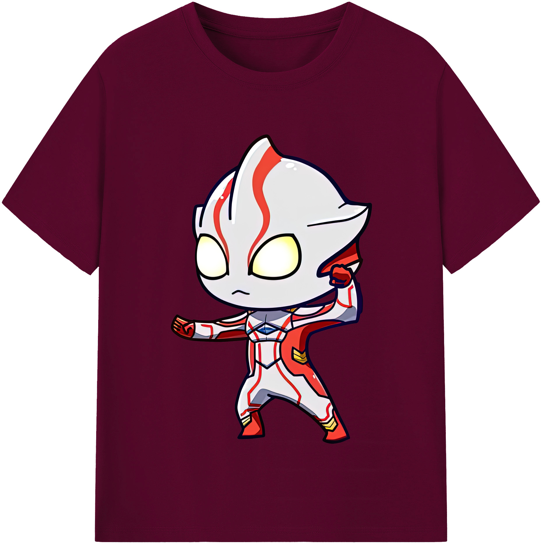 （画像用） ウルトラマン Ultraman レディースカジュアルプリントTシャツ（綿100％）